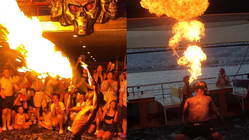 fire show night safari