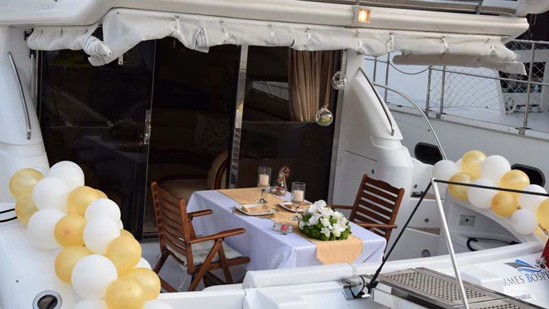 birthday celebration on yacht okurcalar