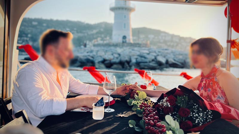 marriage organisation on yacht alanya